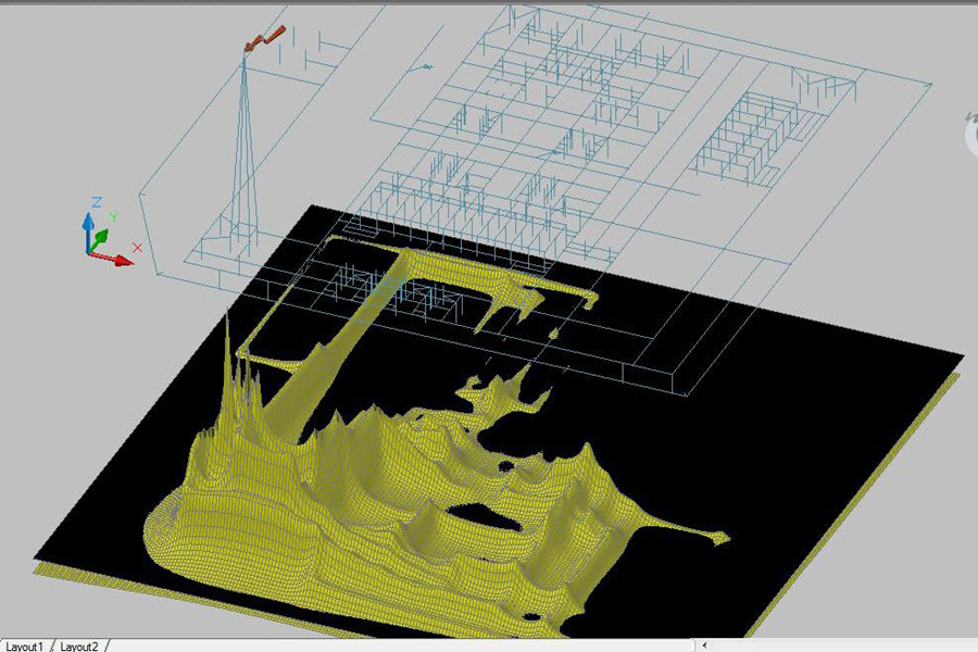 Оценка электромагнитной обстановке в 3D-виде