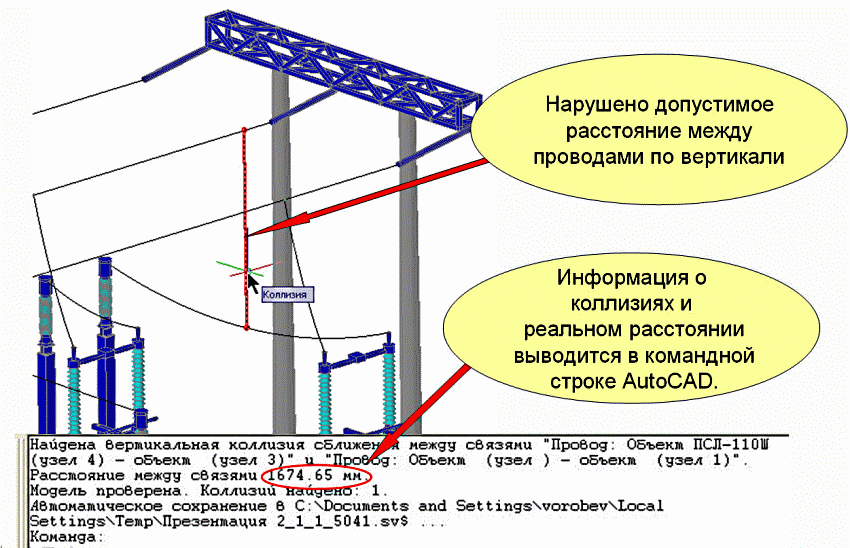 Отображение коллизий в модели Model Studio CS ОРУ