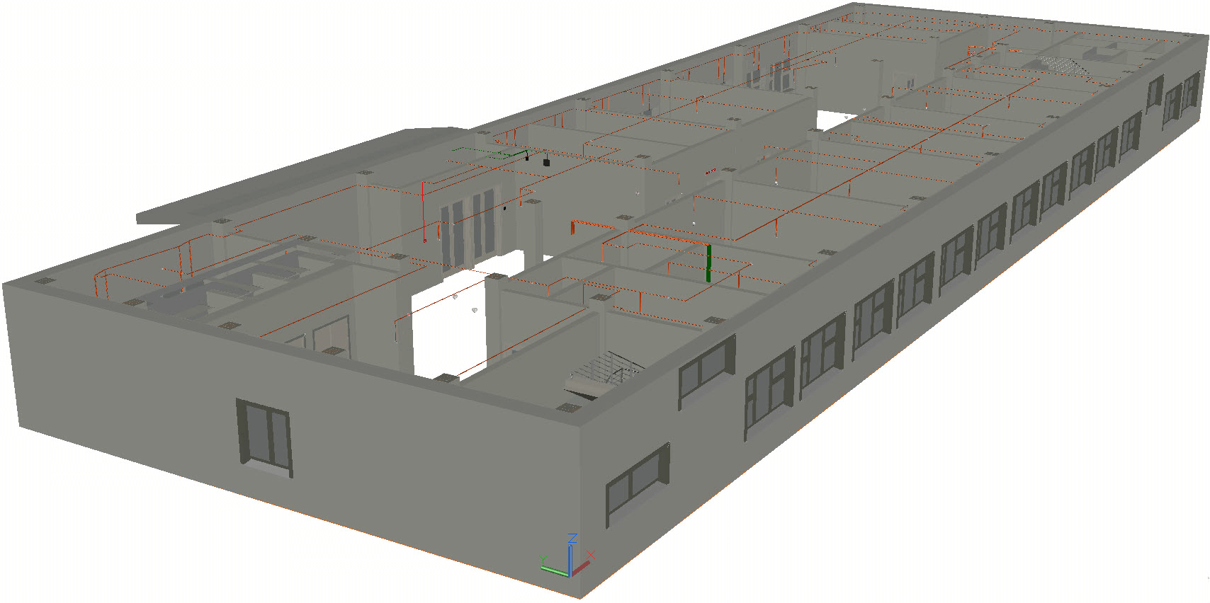 3D-модель пожарной сигнализации